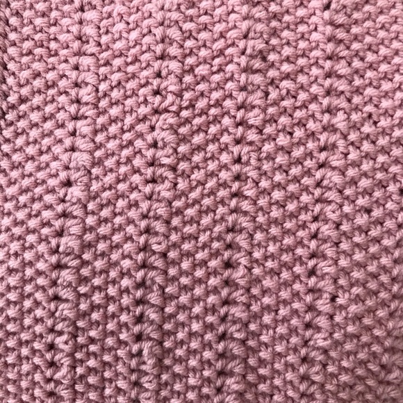Handmade Pink Knit Scarf: Breast Cancer Awareness - Picture 3 of 3